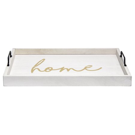 Elegant Designs Elegant Designs Decorative Wood Serving Tray, "Home" HG2000-WHG